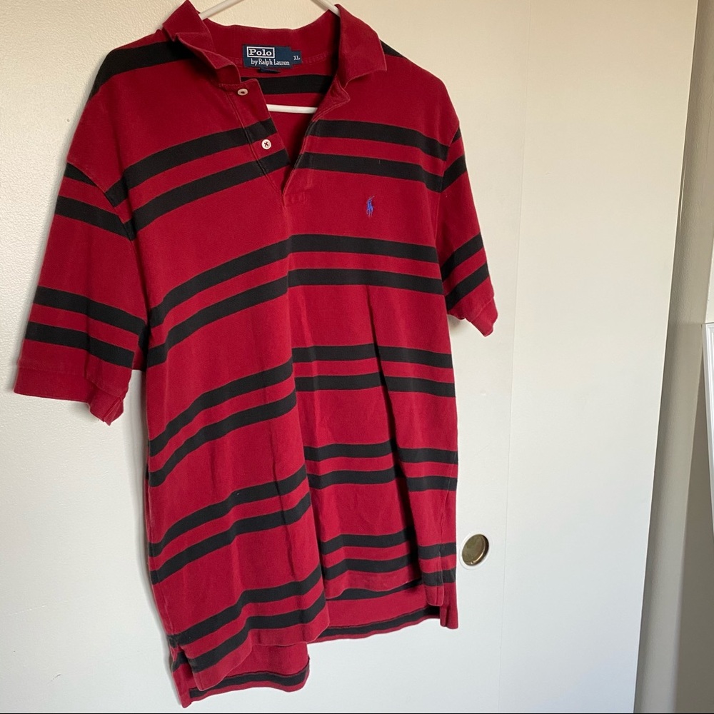 VTG Striped Polo Size XL